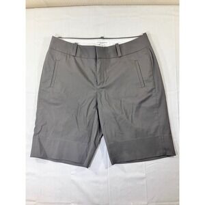 Banana Republic‎ Martin Fit Gray Stretch Bermuda Shorts Women's Size 8